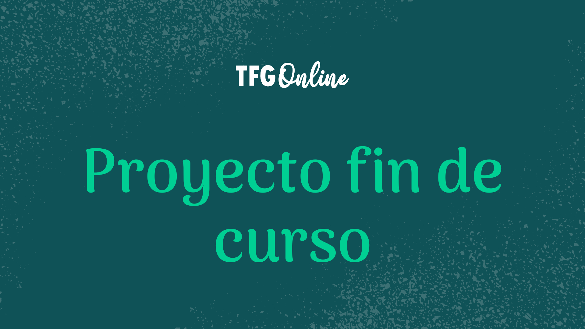 Proyecto fin de curso